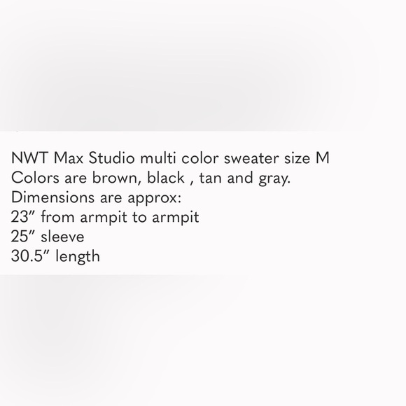 Max Studio Brown and Cream Cardigan - Picture 5 of 6